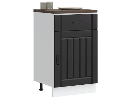 vidaXL Kuchyňská spodní skříňka "Lucca" černý kompozitní dřevo