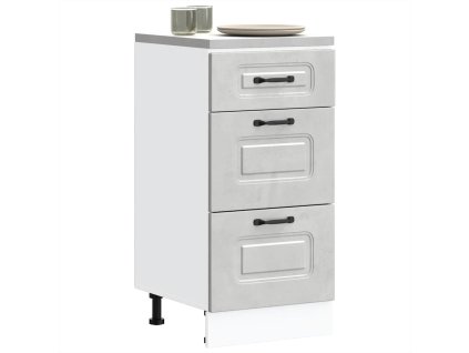 vidaXL Kuchyňská spodní skříňka "Kalmar" betonově šedá kompozitní