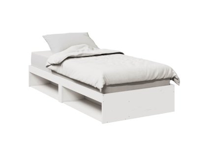 vidaXL Válenda bez matrace bílá 90 x 200 cm masivní borovice