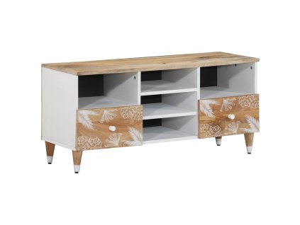 vidaXL TV skříňka 100x33,5x46 cm masivní mangovníkové dřevo