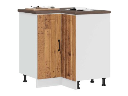 vidaXL Kuchyňská rohová spodní skříňka "Lucca" staré dřevo kompozit