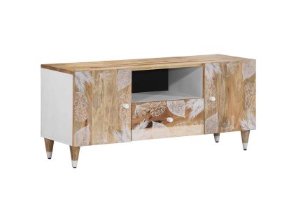 vidaXL TV skříňka 105x33,5x46 cm masivní mangovníkové dřevo