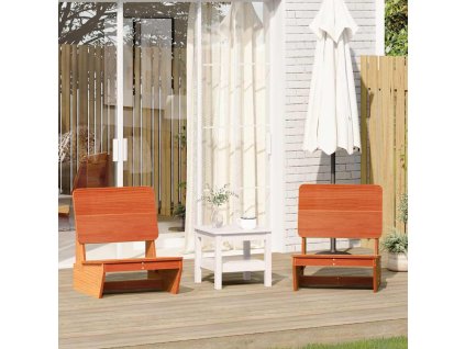 vidaXL Zahradní židle 2 ks voskově hnědé 60x64x70,5 cm borovice