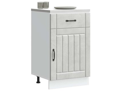 vidaXL Kuchyňská spodní skříňka "Lucca" betonově šedá kompozitní dřevo