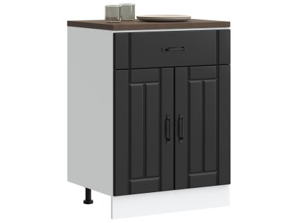 vidaXL Kuchyňská spodní skříňka "Lucca" černý kompozitní dřevo