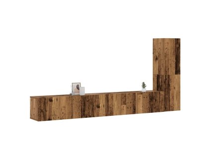vidaXL Nástěnné TV skříňky 3 ks starého dřeva kompozitní dřevo
