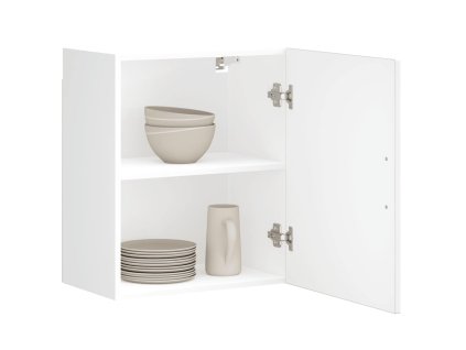 vidaXL Kuchyňská nástěnná skříňky 2 ks "Porto" bílý lesk kompozit