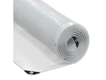 vidaXL Čirá plachta s oky 6x12 m polyethylen
