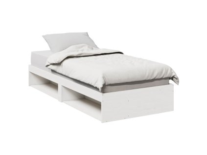 vidaXL Válenda bez matrace bílá 90 x 190 cm masivní borovice