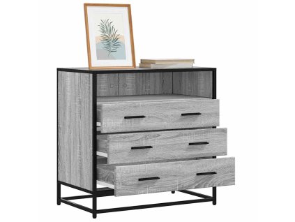 vidaXL Zásuvková skříňka šedá sonoma 70x41x70 cm kompozitní dřevo