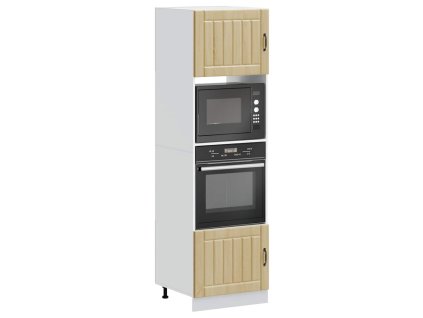 vidaXL Pečící skříňky 2 ks "Lucca" dub sonoma, konstrukční dřevo