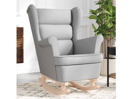 vidaXL Houpací křeslo obláčkově šedé 74 x 90 x 102 cm textil