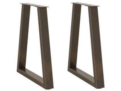 vidaXL Nohy k jídelnímu stolu ve tvaru V, 2 ks, přírodní ocel, 60 x (72-73,3) cm, ocel