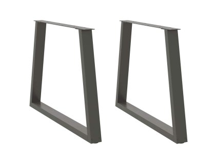 vidaXL Nohy k jídelnímu stolu ve tvaru V, 2 ks, antracitové, 90 x (72-73,3) cm, ocel