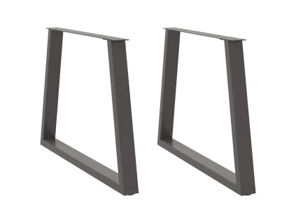 vidaXL Nohy k jídelnímu stolu ve tvaru V, 2 ks, antracitové, 100 x (72-73,3) cm, ocel