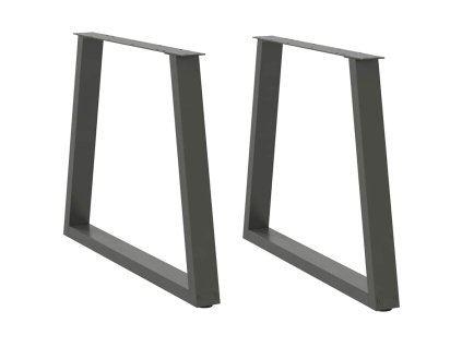 vidaXL Nohy k jídelnímu stolu ve tvaru V, 2 ks, antracitové, 80 x (72-73,3) cm, ocel