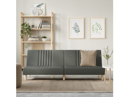 vidaXL Rozkládací pohovka tmavě šedá textil