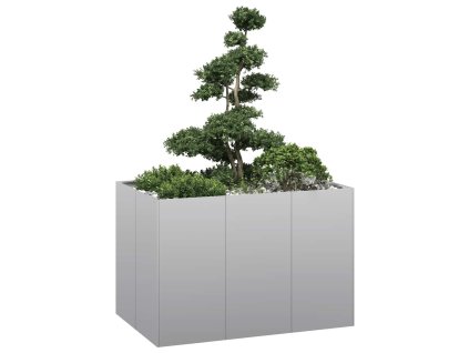 vidaXL Truhlík 120x80x80 cm pozinkovaná ocel