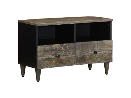 vidaXL TV skříňka světle šedá 70x33,5x46 cm masivní mangovníkové dřevo