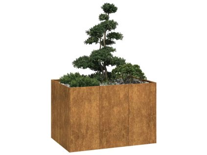 vidaXL Truhlík rezavá 120x80x80 cm povětrnostně odolná ocel