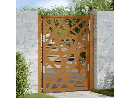 vidaXL Zahradní branka 105 x 130 cm odolná ocel, lehký design