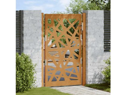 vidaXL Zahradní branka 105 x 155 cm odolná ocel, lehký design