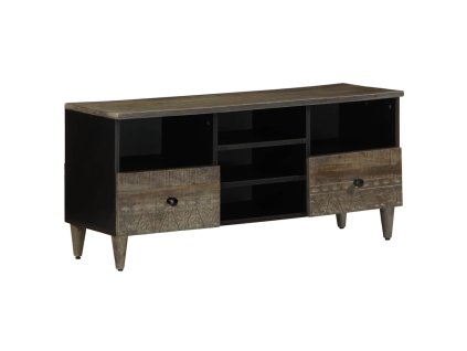 vidaXL TV skříňka černá 100 x 33 x 46 cm masivní mangovníkové dřevo