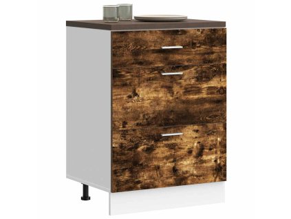 vidaXL Kuchyňská spodní skříňka "Lyon" kouřový dub, imitace dřeva