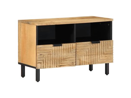 vidaXL TV skříňka hnědé 70x33x46 cm masivní mangovníkové dřevo