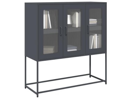 vidaXL Příborník antracitový 100,5x39x107 cm ocel válcovaná za studena