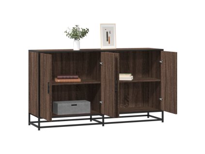 vidaXL Příborník hnědý dub 134 x 35 x 76 cm kompozitní dřevo