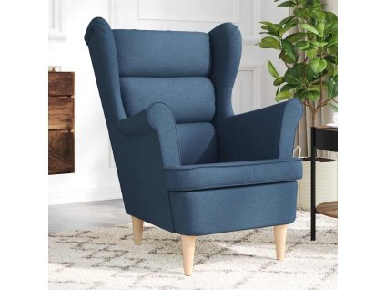 vidaXL Křeslo modré 74 x 84 x 100 cm textil
