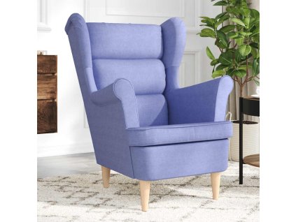vidaXL Křeslo džínově modré 74 x 84 x 100 cm textil
