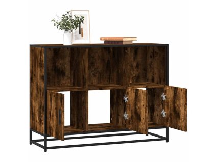 vidaXL Příborník kouřový dub 100x35x76 cm kompozitní dřevo