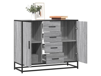 vidaXL Příborník šedý sonoma 92 x 35 x 76 cm kompozitní dřevo