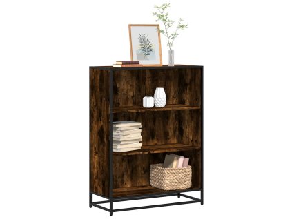 vidaXL Knihovna kouřový dub 80,5x35x107,5 cm kompozitní dřevo