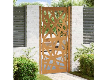 vidaXL Zahradní branka 105 x 205 cm odolná ocel, lehký design