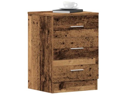 vidaXL Noční stolky 2 ks starého dřeva 38x35x55 cm dřevotříska