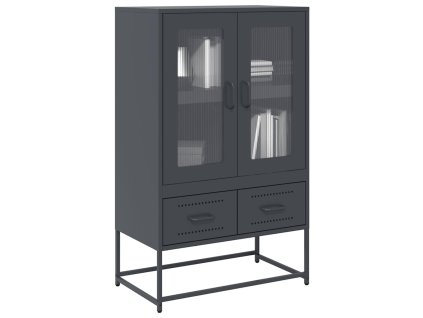 vidaXL Skříň antracitová 68 x 39 x 111,5 cm ocel