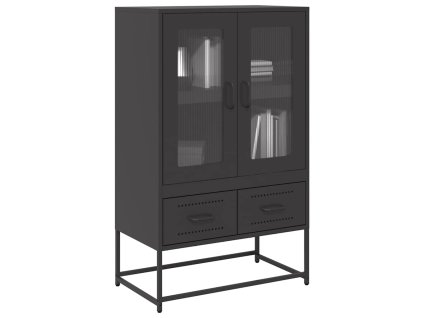 vidaXL Skříň černá 68 x 39 x 111,5 cm ocel