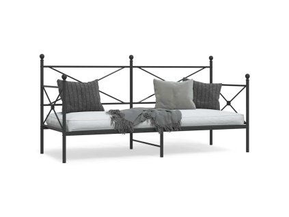 vidaXL Válenda bez matrace černá 80x200 cm ocel