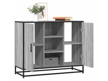 vidaXL Příborník šedý sonoma 92 x 35 x 76 cm kompozitní dřevo