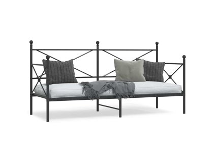 vidaXL Válenda bez matrace černá 90x190 cm ocel