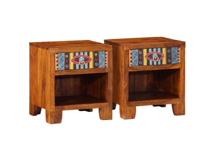 vidaXL Noční stolky 2 ks 40x35x45 cm masivní akáciové dřevo