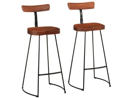 vidaXL Barové stoličky 2 ks 49x43x103 cm Masivní dřevo Mango