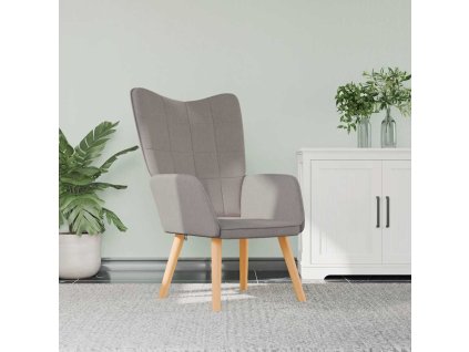 vidaXL Relaxační křeslo taupe textil