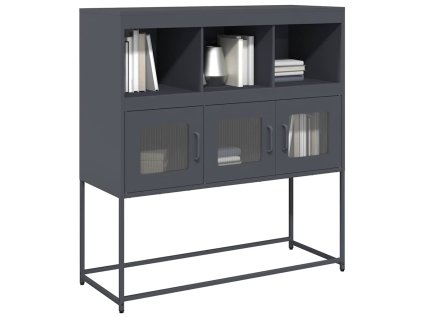 vidaXL Příborník antracitový 100,5x39x107 cm ocel válcovaná za studena