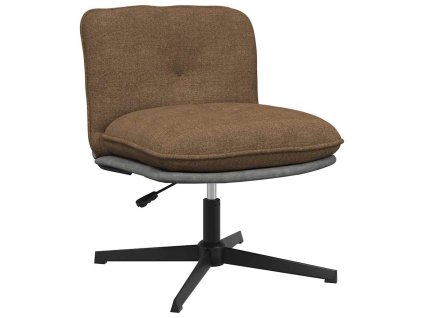 vidaXL Otočná kancelářská židle taupe textil