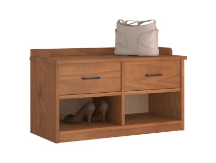 vidaXL Lavice do předsíně SANDNES 87x40x50 cm masivní borovice