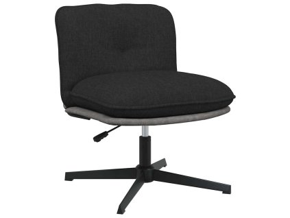 vidaXL Otočná kancelářská židle černá textil